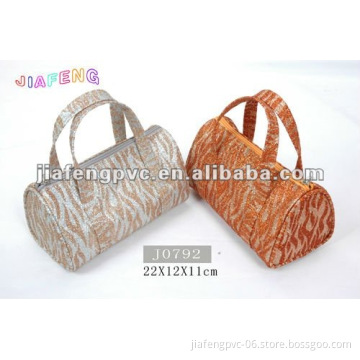 Fabric Hand Bag With Shining Color for Ladies' Use